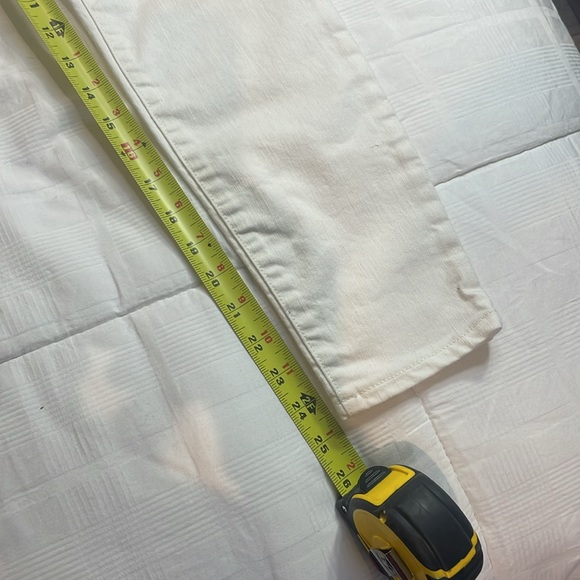 BNWOT Banana Republic Women’s White High Rise Straight Jeans Size 25 Petite - Picture 5 of 7